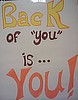 Back of "you"...